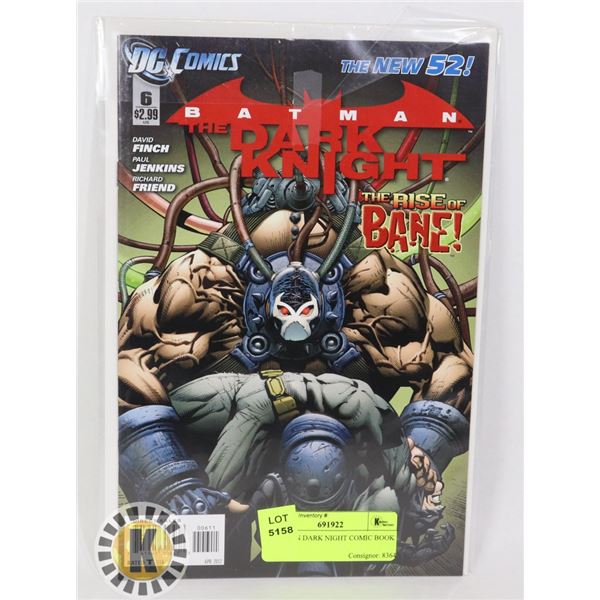BATMAN DARK NIGHT COMIC BOOK