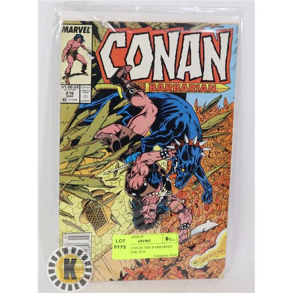 MARVEL CONAN THE BARBARIAN COMIC BOOK 2016
