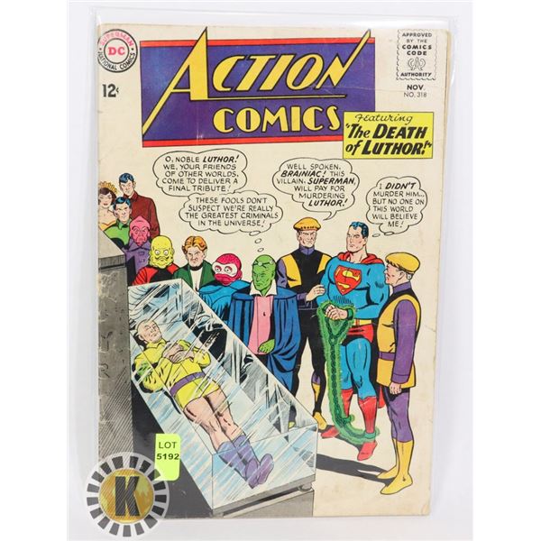 DC COMICS ACTION COMICS "THE DEATH OF LUTHOR"