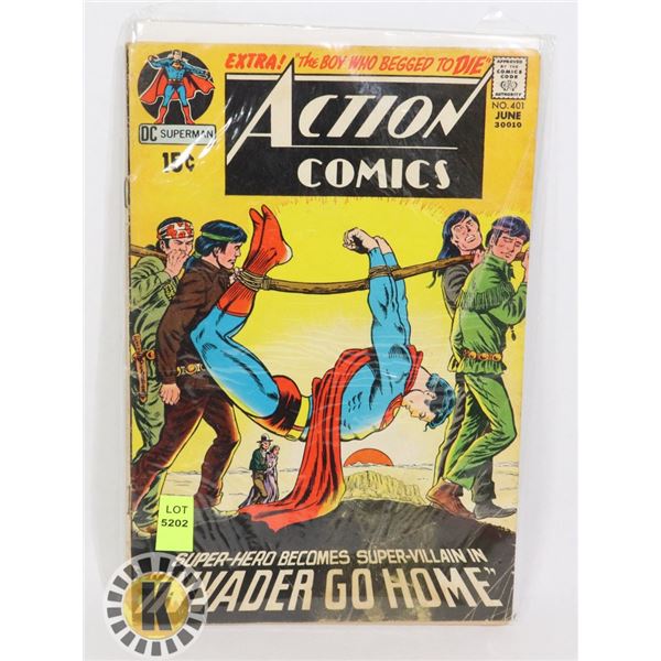 DC COMICS SUPERMAN "INVADER GO HOME"