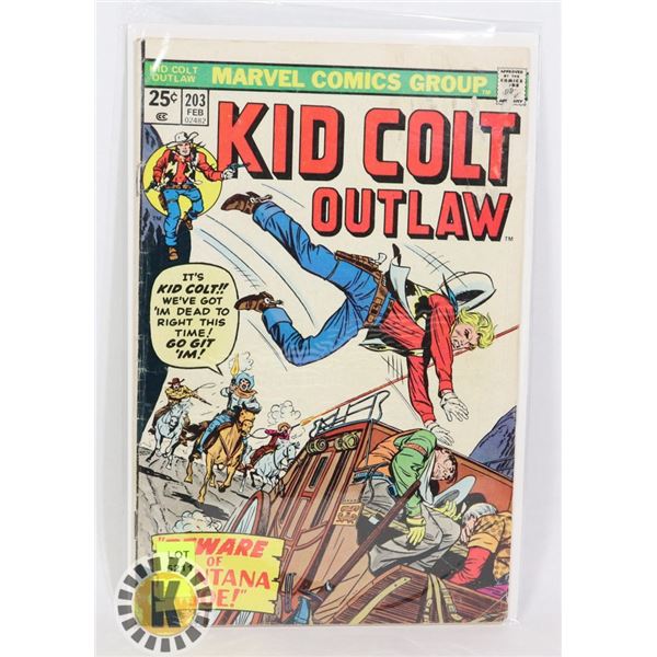 MARVEL COMICS KID COLT OUTLAW "BEWARE OF MONTANA"