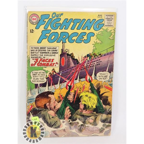 DC COMICS OUR FIGHTING FORCES "3 FACTS OF COMBAT!"