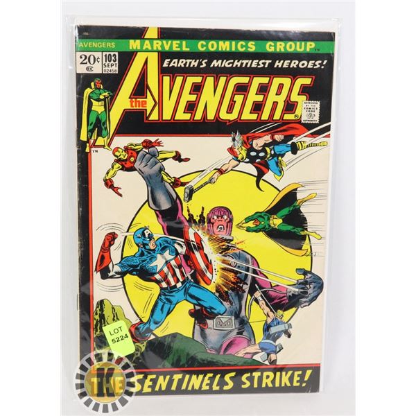 MARVEL COMICS AVENGERS "THE SENTINELS STRIKE!"