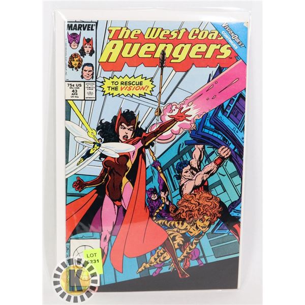 MARVEL COMICS "THE WEST COAST AVENGERS"