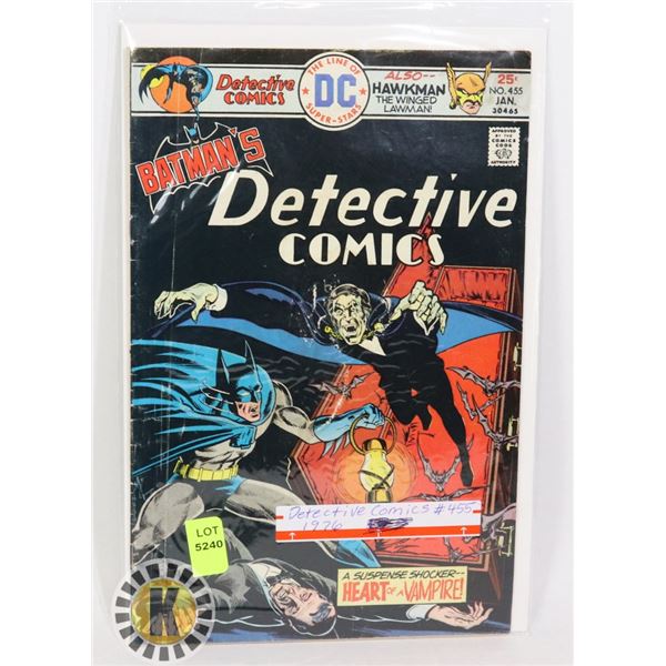 BATMAN'S DETECTIVE COMICS #455