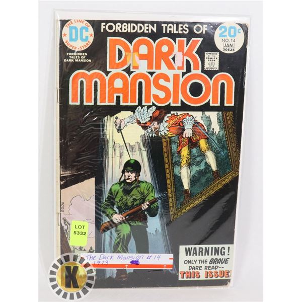 DC COMICS THE DARK MANSION #14 1973
