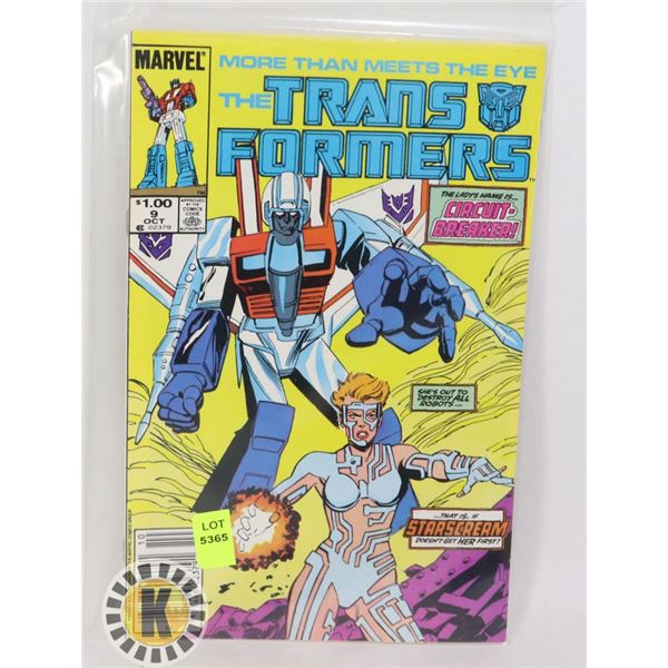 MARVEL COMICS THE TRANSFORMERS #9 OCT