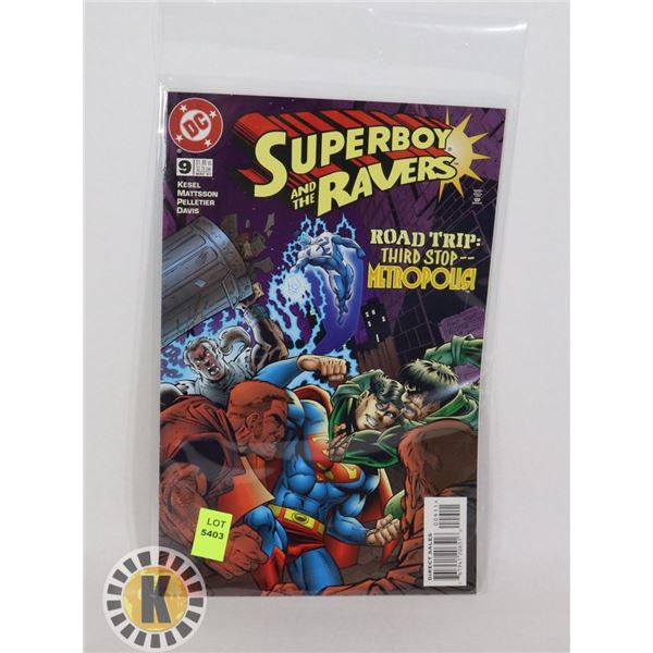 DC COMICS SUPERBOY AND THE RAVEN #9 MAY '97