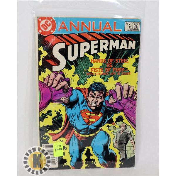 DC COMICS ANNUAL SUPERMAN #12 '86