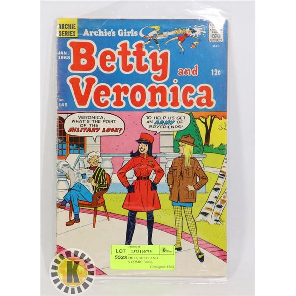 ARCHIE SERIES BETTY AND VERONICA COMIC BOOK