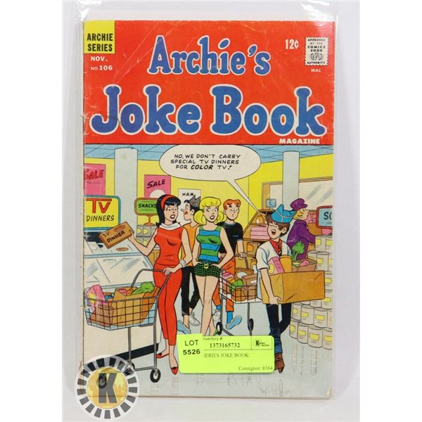 ARCHIE SERIES JOKE BOOK
