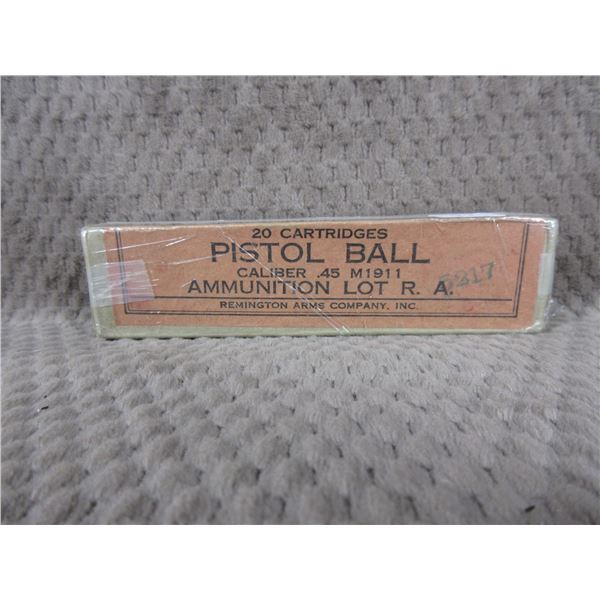 Collector Ammo - Remington .45 M1911 Pistol Ball