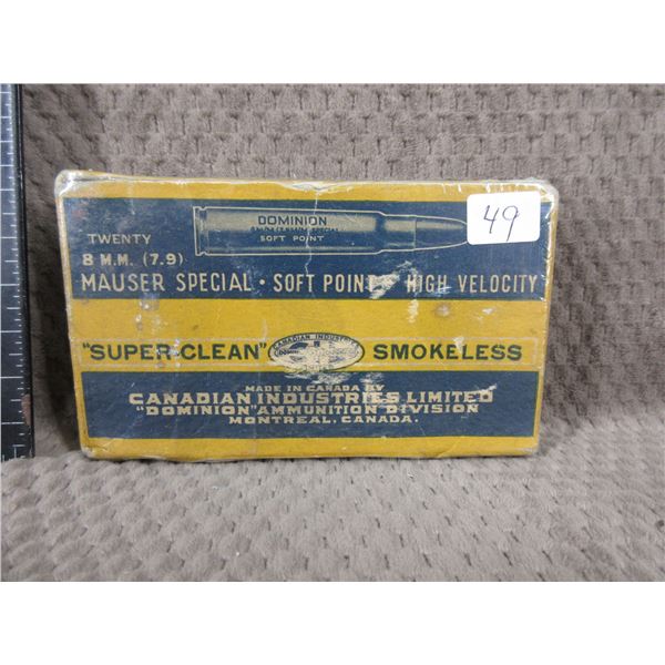 Collector Ammo - Dominion 8MM Mauser - Box of 20