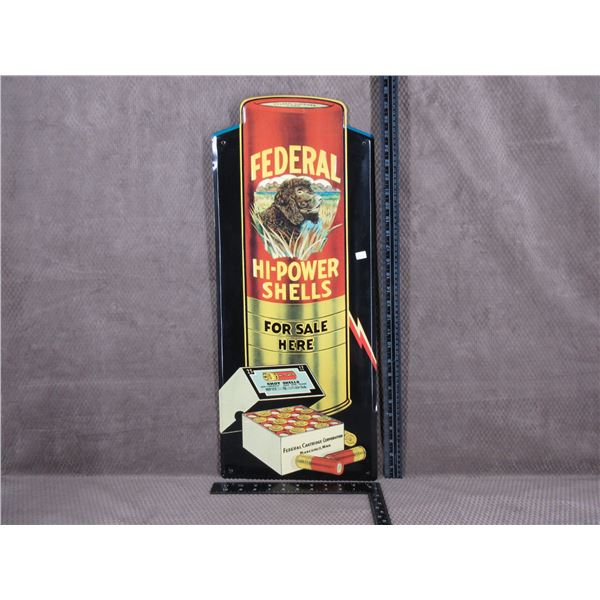 Federal Hi-Power Shells Metal Sign