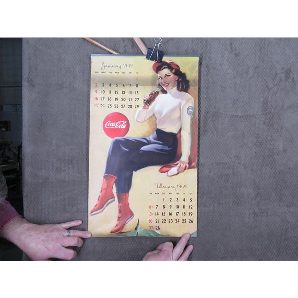1949 Coca Cola Calender