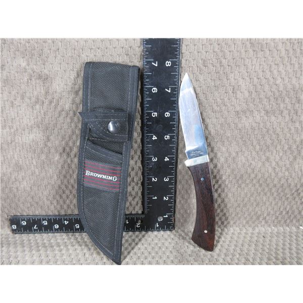 Ka-Bar #1229 Fixed Blade Knife in Browning Sheath