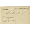 Image 1 : 1911 Albert Spalding Signed Cut Signature