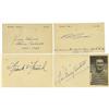 Image 1 : 1940's-50's Hall of Famers Signed Postcards