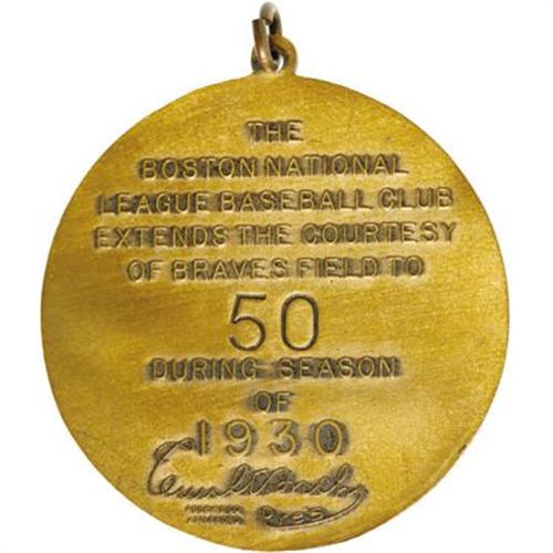 1930 Boston Braves Season Pass