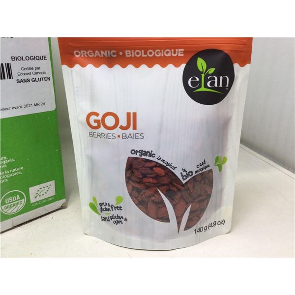 Elan Organic Goji Berries (8 x 140g)