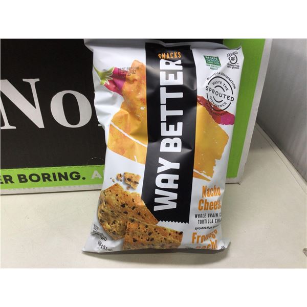 Way Better Snacks Nacho Cheese Tortilla Chips (12 x 156g)