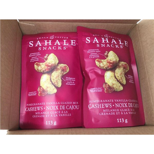 Case of Sahale Snacks-Pomegranate Vanilla Glazed Mix Cashews (6 x 113g)