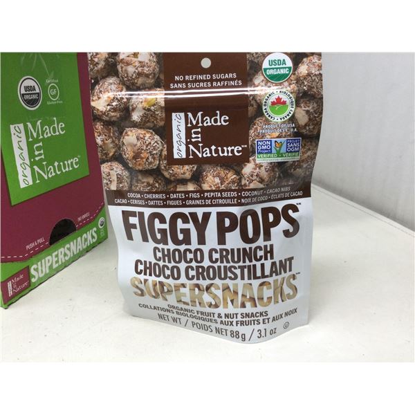 Organic Made in Nature Figgy Pops Choco Crunch Supersnacks (6 x 3.1oz
