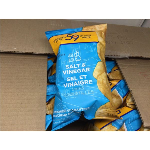 59th Street Salt & Vinegar Potato Chips (30 x 60g)