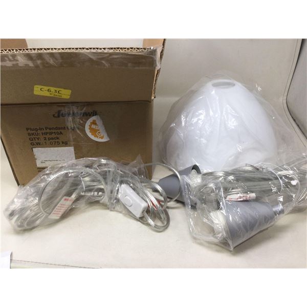 Plug-in Pendant Light 2pk