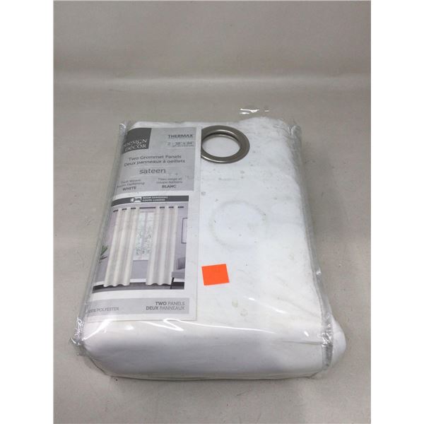 Design Decor Two Grommet Panels- Sateen (2-38in x 84in)