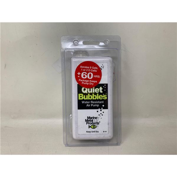 NEW quiet bubbles water resistant air pump