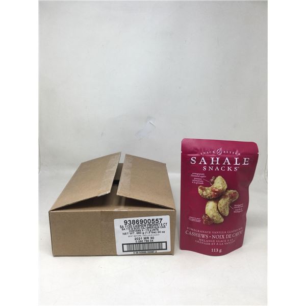 Case of Sahale Snacks- Pomegranate Vanilla Glazed Mix Cashews (6 x 113g)