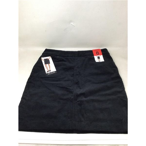 S.C & Co. Corduroy Skirt (8) 19in Length