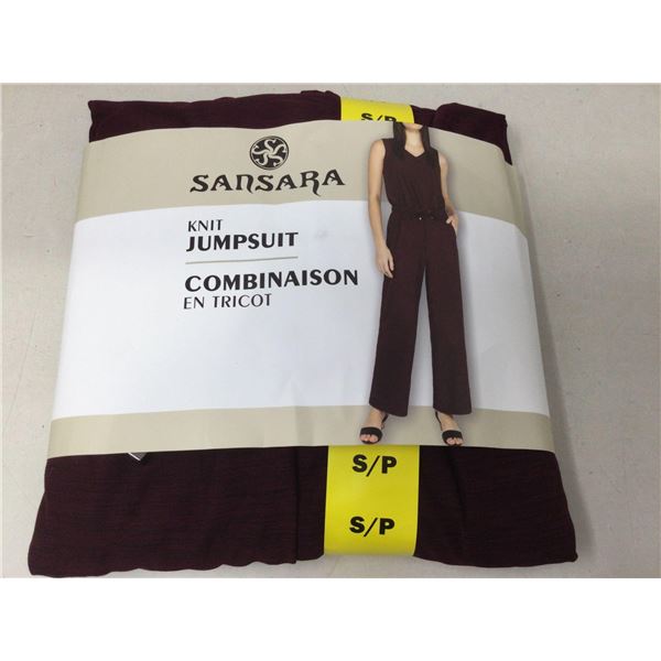 Sansara Knit Jumpsuit- Burgandy (S)