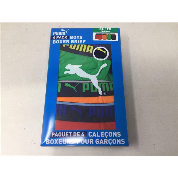 Puma 4pk Childrens' Boxer Briefs (XL 16-18)