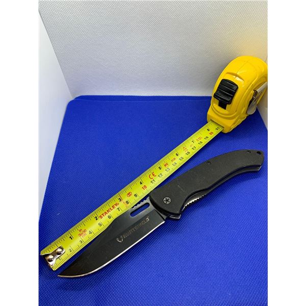 Huntshield Folding Pocket Knife with Clip.