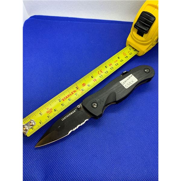 Leatherman Folding Pocket Knife with Clip.