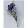 Image 2 : Ladies 1.0 Carat Round Cut Amethyst Style Solitaire Anniversary ring size 8.5