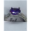 Image 3 : Ladies 1.0 Carat Round Cut Amethyst Style Solitaire Anniversary ring size 8.5
