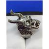 Image 2 : Bikers Skull with horns ring, size 10