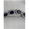 Image 2 : Blue stoned oval cut bracelet (10.15ct) ~Estimated retail value $1,900 -with certificate