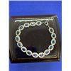 Image 3 : Blue stoned oval cut bracelet (10.15ct) ~Estimated retail value $1,900 -with certificate