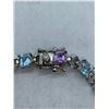 Image 3 : Amethyst & Topaz,  emerald cut ladies tennis bracelet (10.80ct) - Estimated retail value $1,400.00 w