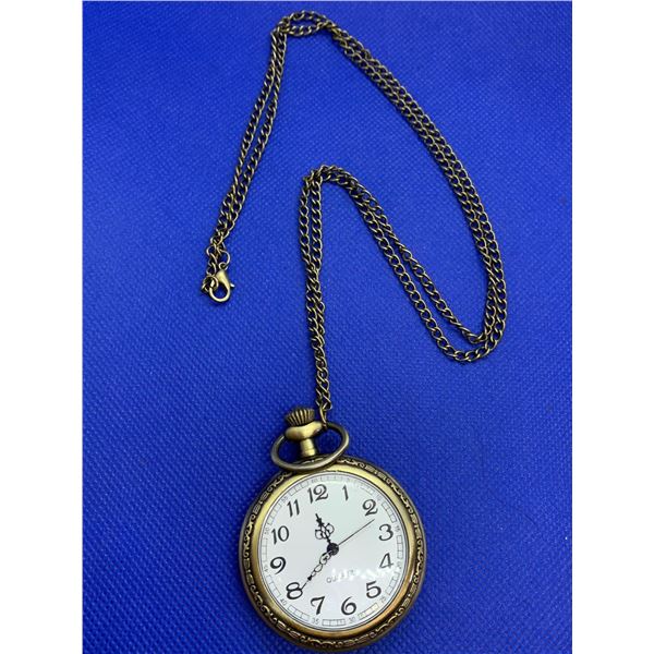 NEW Quartz pocket watch with chain
