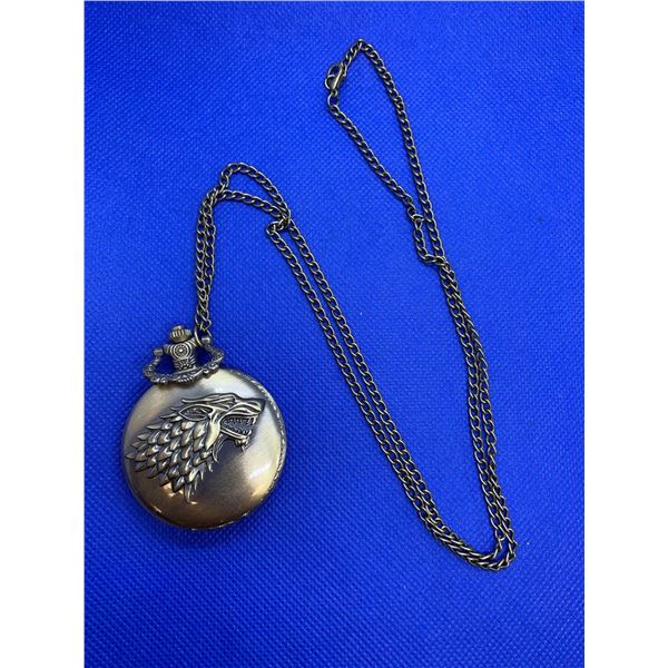 NEW Quartz pocket watch with chain Games of Thrones