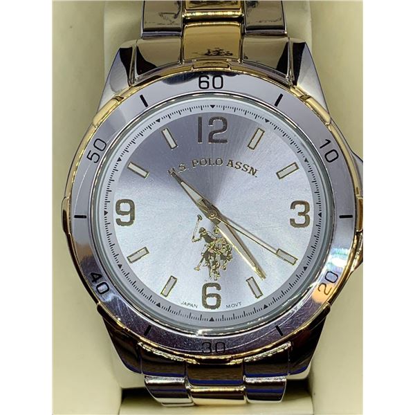 NEW Quartz Gents U.S Polo Assn wrist watch with gift box