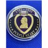 Image 1 : 1782-1932 Engravable Purple Heart Military Merit Medallion challenge coin