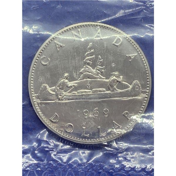 Sealed Royal Canadian Mint 1969 Dollar Coin