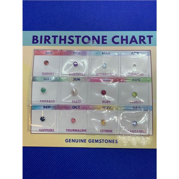 Genuine Gemstone Birthstone Chart