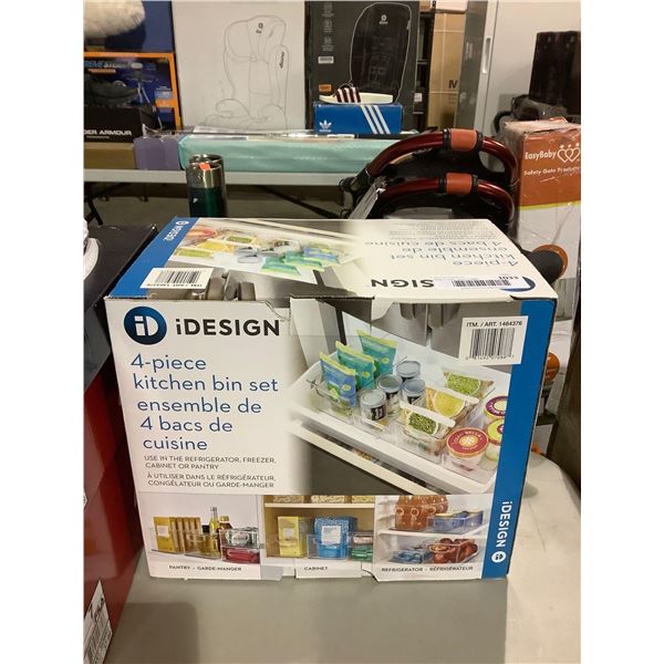 iDesign 4Piece Kitchen Bin Set